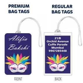 Bag Tags Masquerade Design - Set of 5