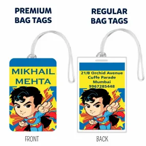 Bag Tags Superman Design - Set of 5