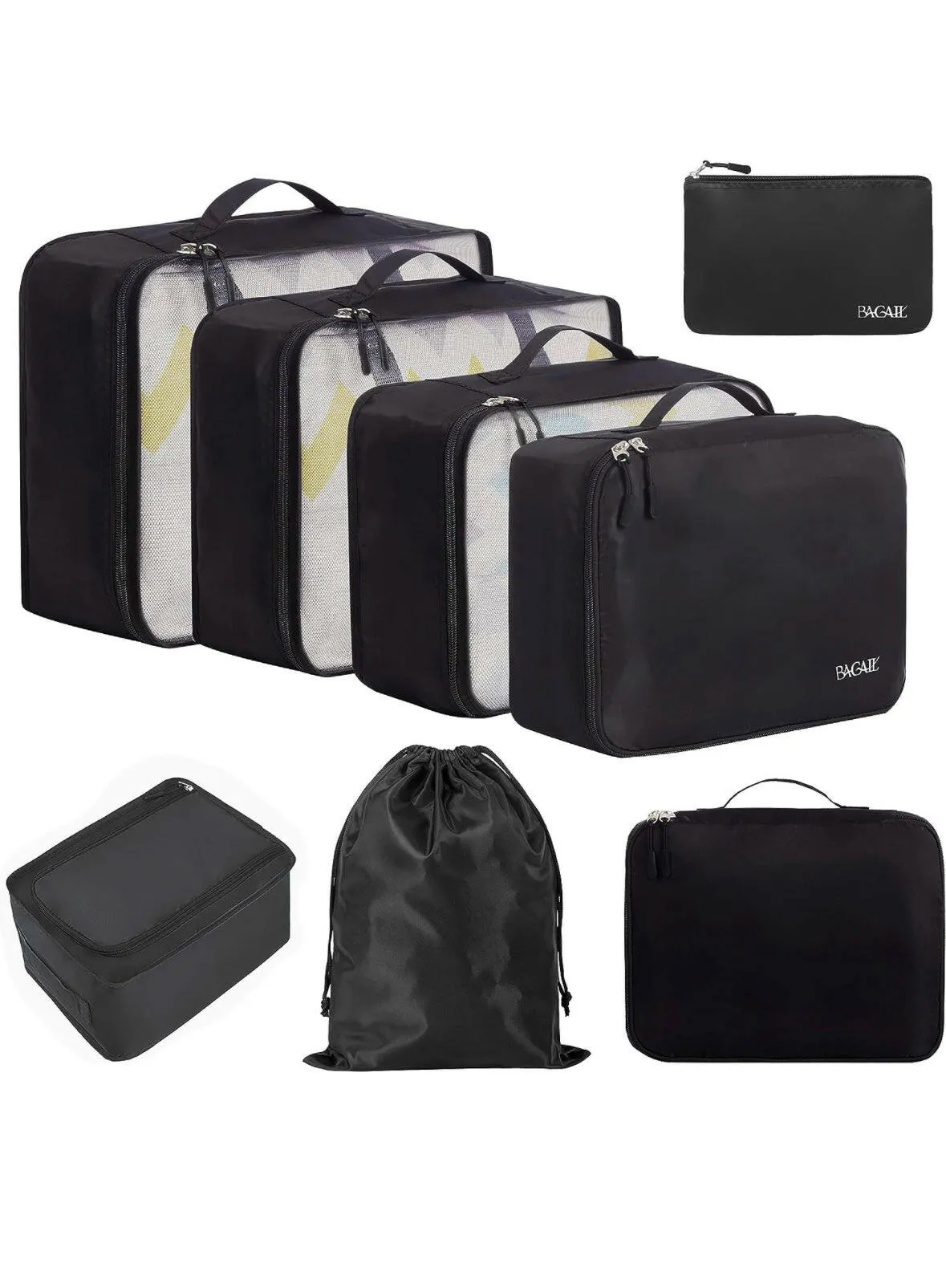 Bagail Packing Cubes Orgnizers Luggage Packing for Travel Accessories - 8 Set