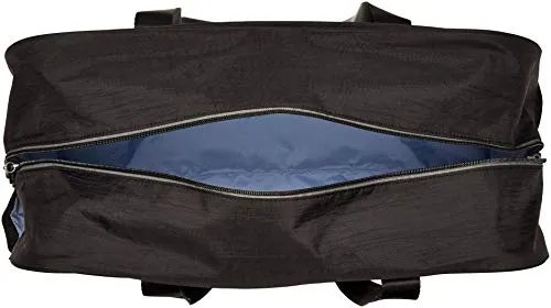 Baggallini Varsity Duffel, Black/Charcoal