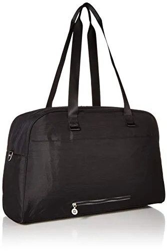 Baggallini Varsity Duffel, Black/Charcoal