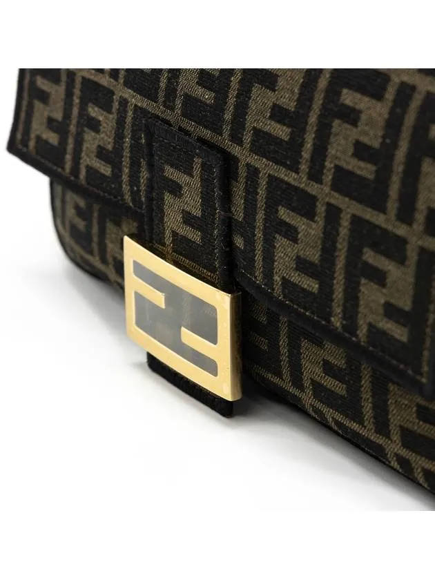 Baguette FF Jacquard Shoulder Bag Brown