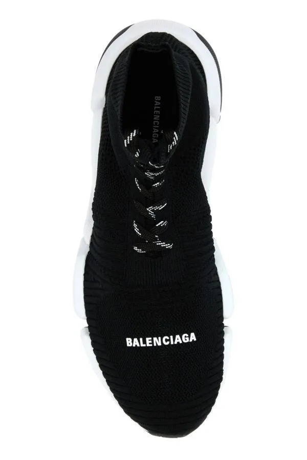 BALENCIAGA | Black tech knit Speed 2.0 Lace-Up sneakers