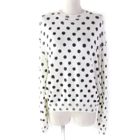 Balenciaga Dot Pattern Crew Neck Knit Sweater
