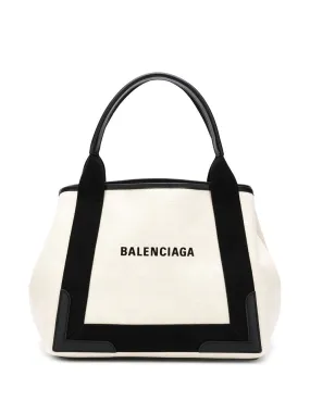 Balenciaga Women Navy Cabas Small Tote Bag