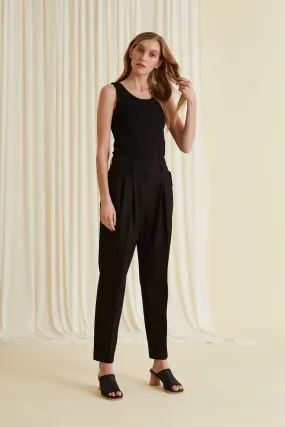 Bali Relaxed Cotton Trousers Blackest