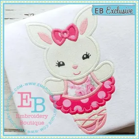 Ballet Bunny Applique