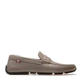Bally Mens Slip on Driver Shoe in Grey