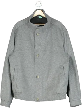 Balmain Grey Wool Cashmere Jacket UK 60