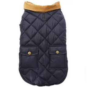 Balmoral Quilted Dog Coat - Blue