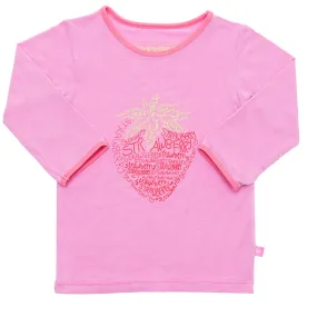Bamboo long sleeve tee - Xanthe's strawberry
