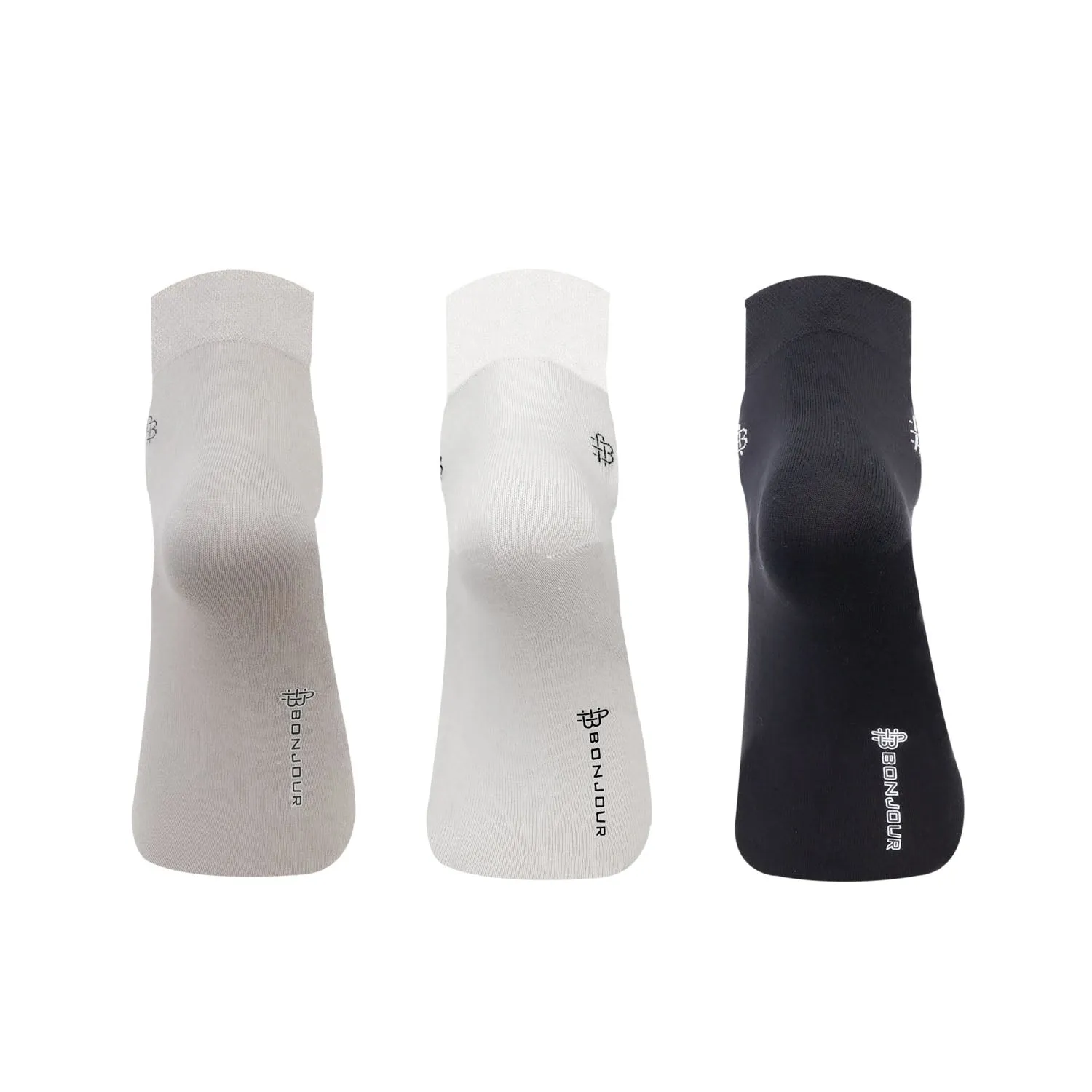 Bamboo Plain Ankle Socks for Men - Pack of 3