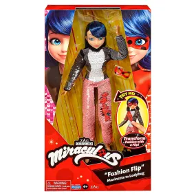 Bandai Miraculous Ladybug Fashion Flip Marinette to Ladybug Doll