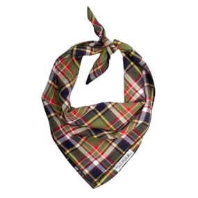 Bandana | Dark Olive Plaid