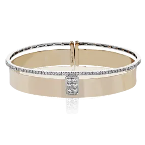 Bangle in 18K Gold with Diamonds
