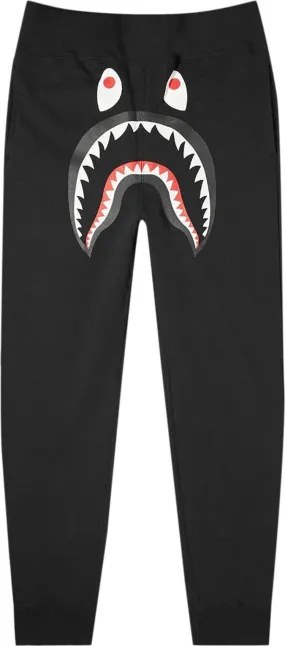 BAPE Shark Slim Sweat Pants 'Black', black