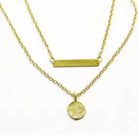 Bar and Round Charm