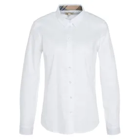 Barbour Derwent Ladies Shirt - White/Primrose Hessian