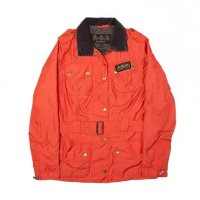 BARBOUR INTERNATIONAL Waterproof Belted Red Jacket Womens S