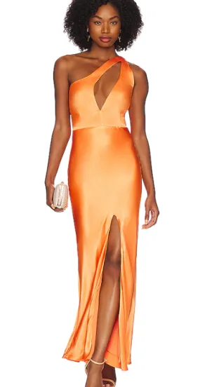Bardot Orange One Shoulder Dress
