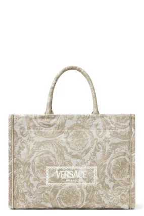 Barocco Athena Tote Bag - Beige