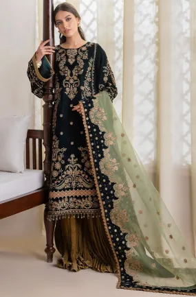 Baroque Embroidered Velvet Collection UF-423