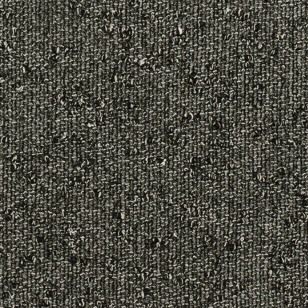 Basic Black-Ivory Textured Semi-Sheer Woven Fabric