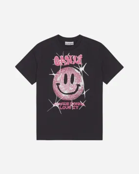 Basic Jersey Smiley Dark Relaxed T-shirt - Phantom
