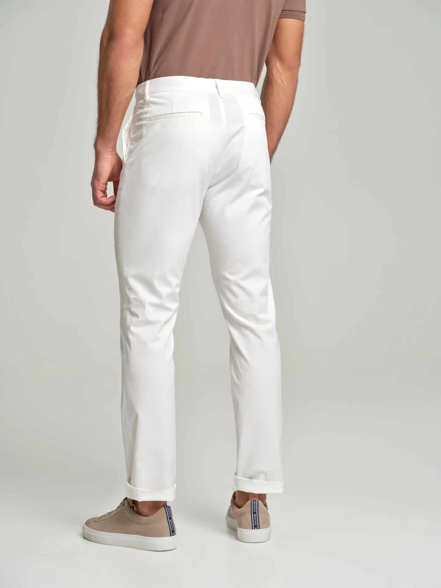 Basic slim fit chino trousers