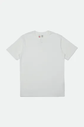 Basic S/S Henley - White