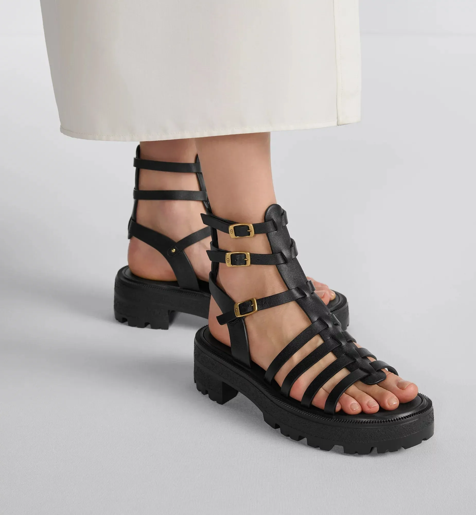 Bay Calfskin Platform Sandal
