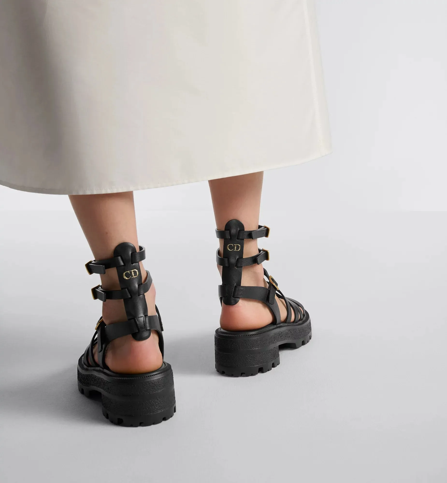 Bay Calfskin Platform Sandal