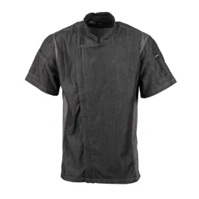 BB270-XL Chef Works Urban Delancey Short Sleeve Denim Chefs Jacket Size XL
