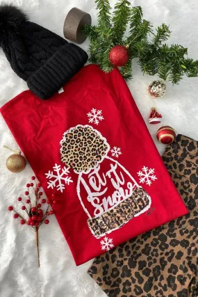 BC LET IT SNOW -RED