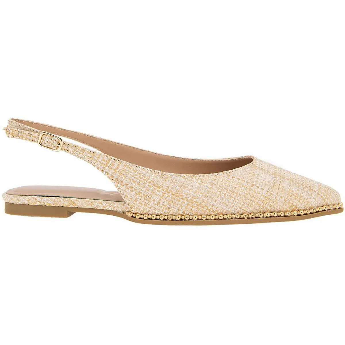 BCBGeneration Womens Valerie Woven Pointed Toe Slingbacks