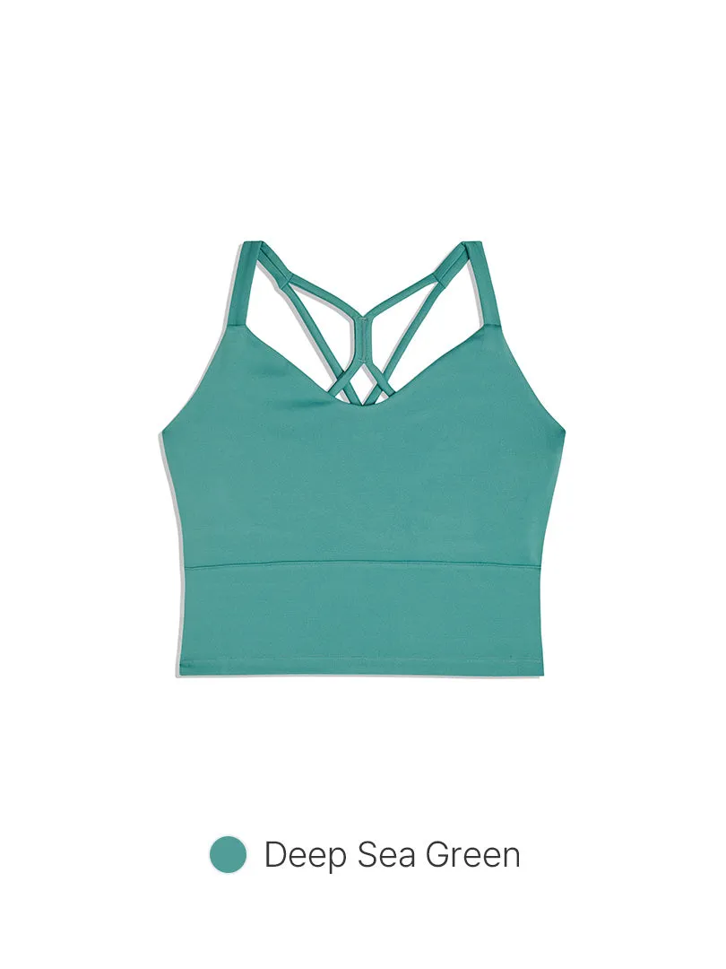Be-Free Twist Back Longline Bra
