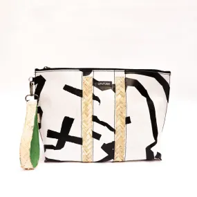 Beach Clutch - White Confetti