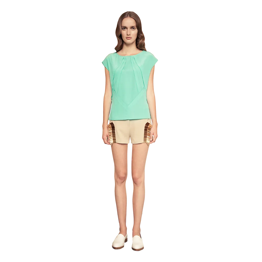 Beaded Tailored Shorts