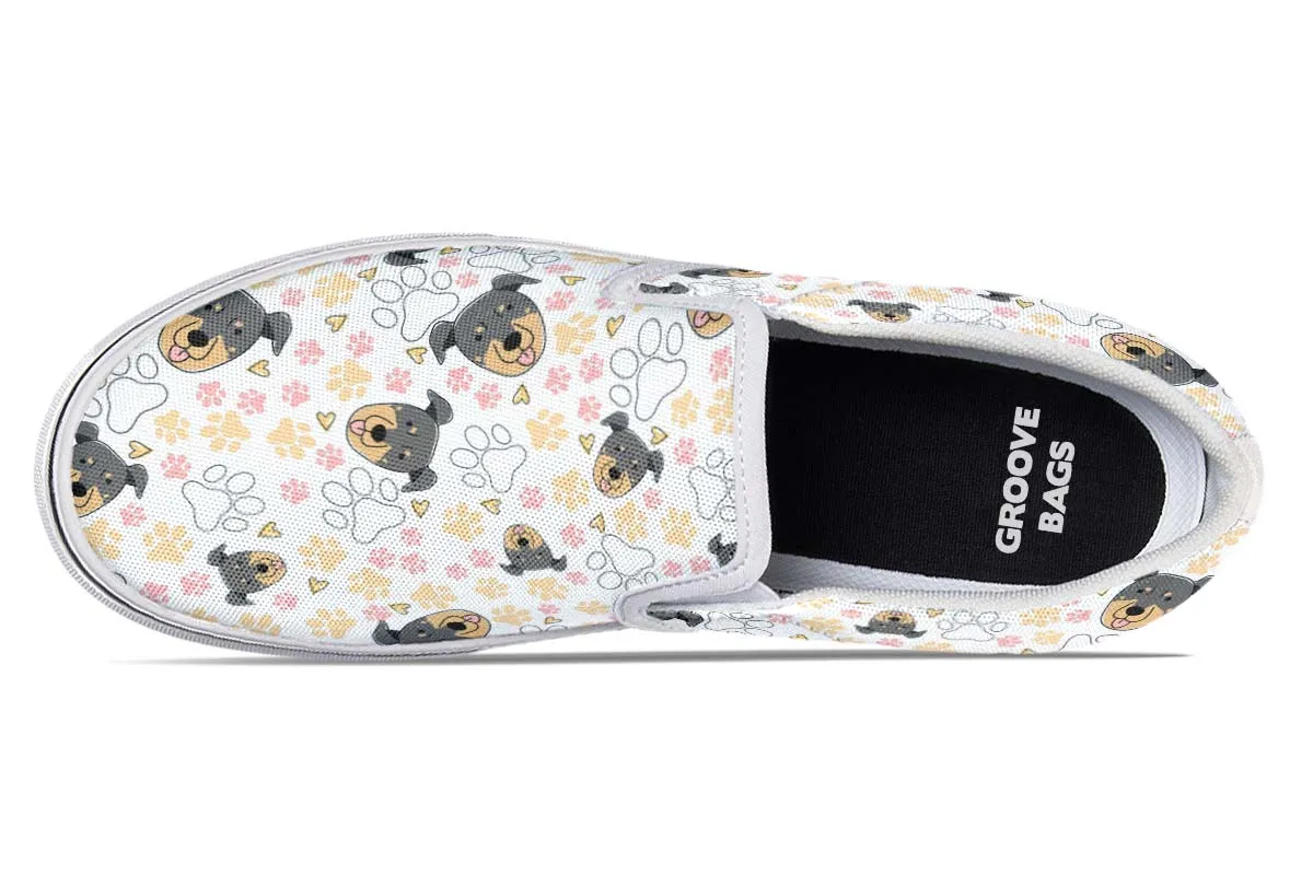 Beauceron Puppy Pattern Slip-On Shoes