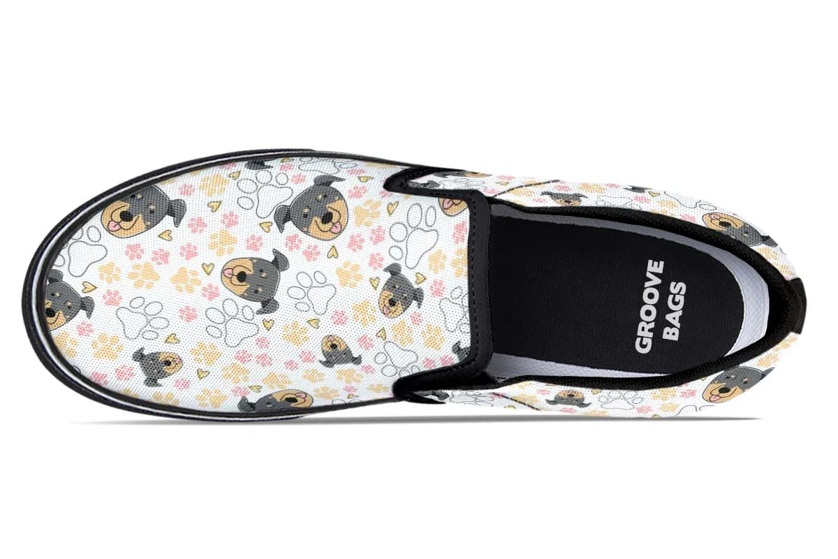 Beauceron Puppy Pattern Slip-On Shoes