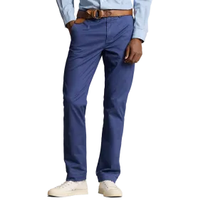 Bedford Straight Fit Stretch Twill Flat Front Pant in Light Navy