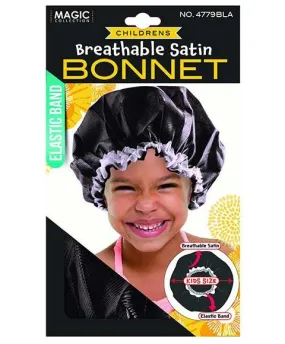 Bee Sales Magic Collection Childrens Breathable Satin Bonnet 4779BLA