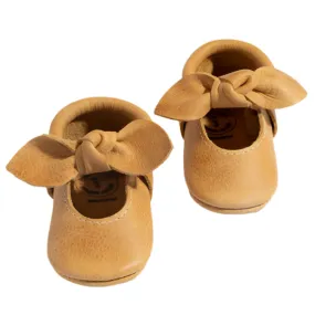 Beehive State Knotted Bow Baby Shoe