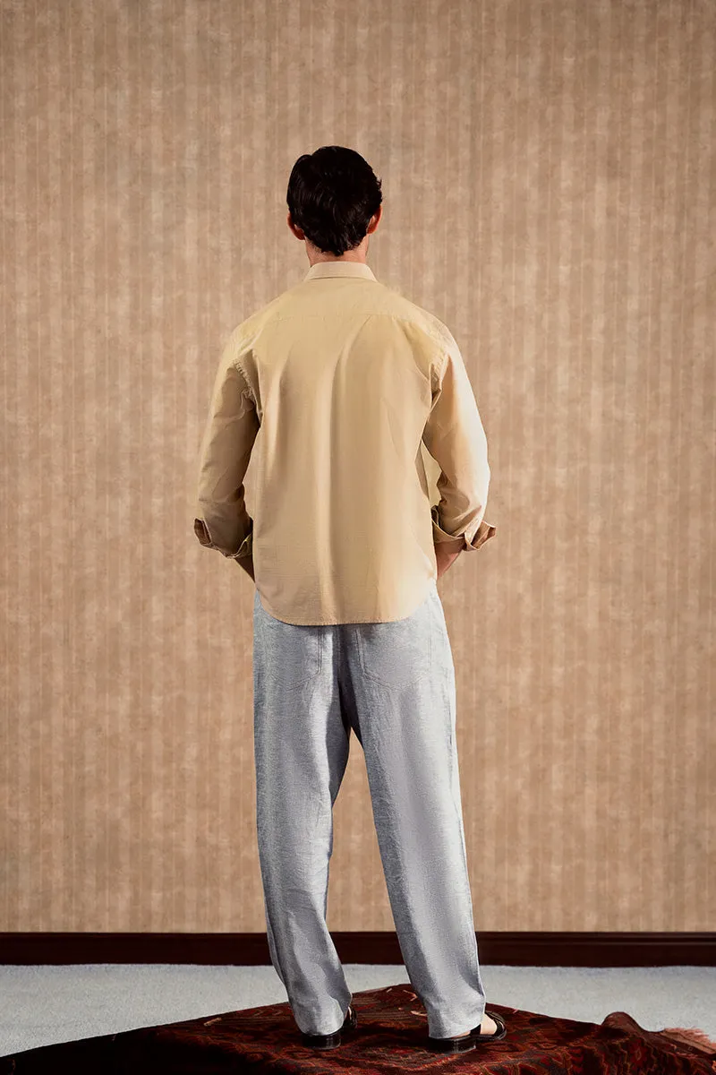 Beige Button Down