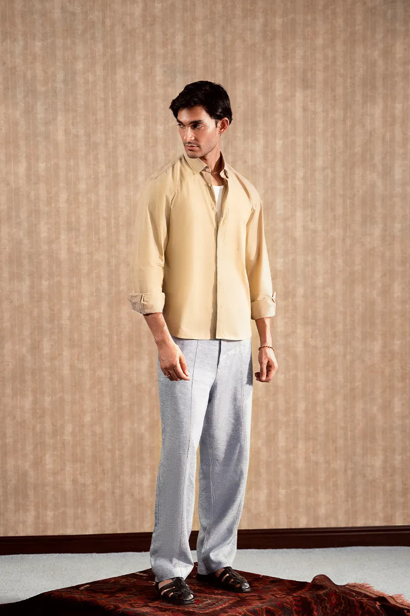 Beige Button Down
