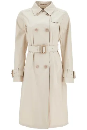 beige cotton double-breasted trench coat with adjustable sleeves IM000183D 13218Z CHANTILLY