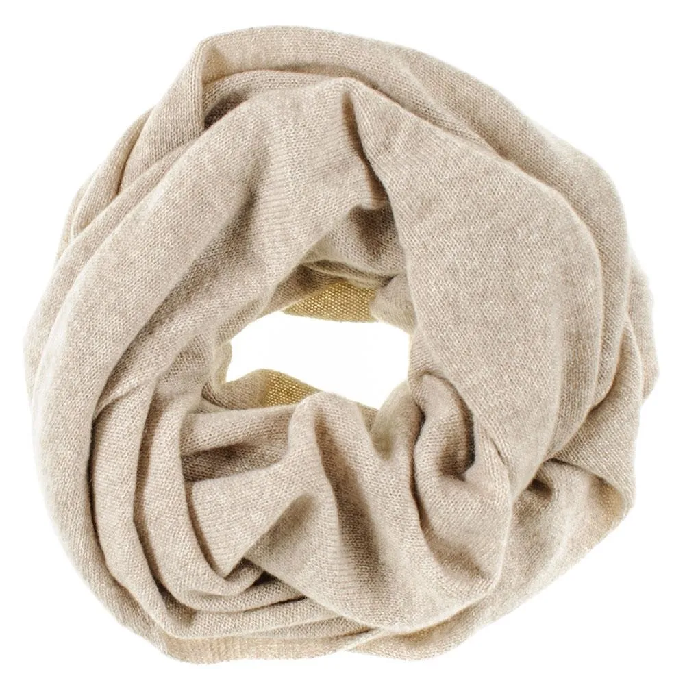 Beige Double Size Cashmere Snood