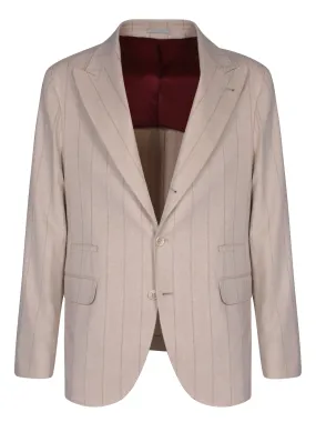 Beige Flannel Jacket