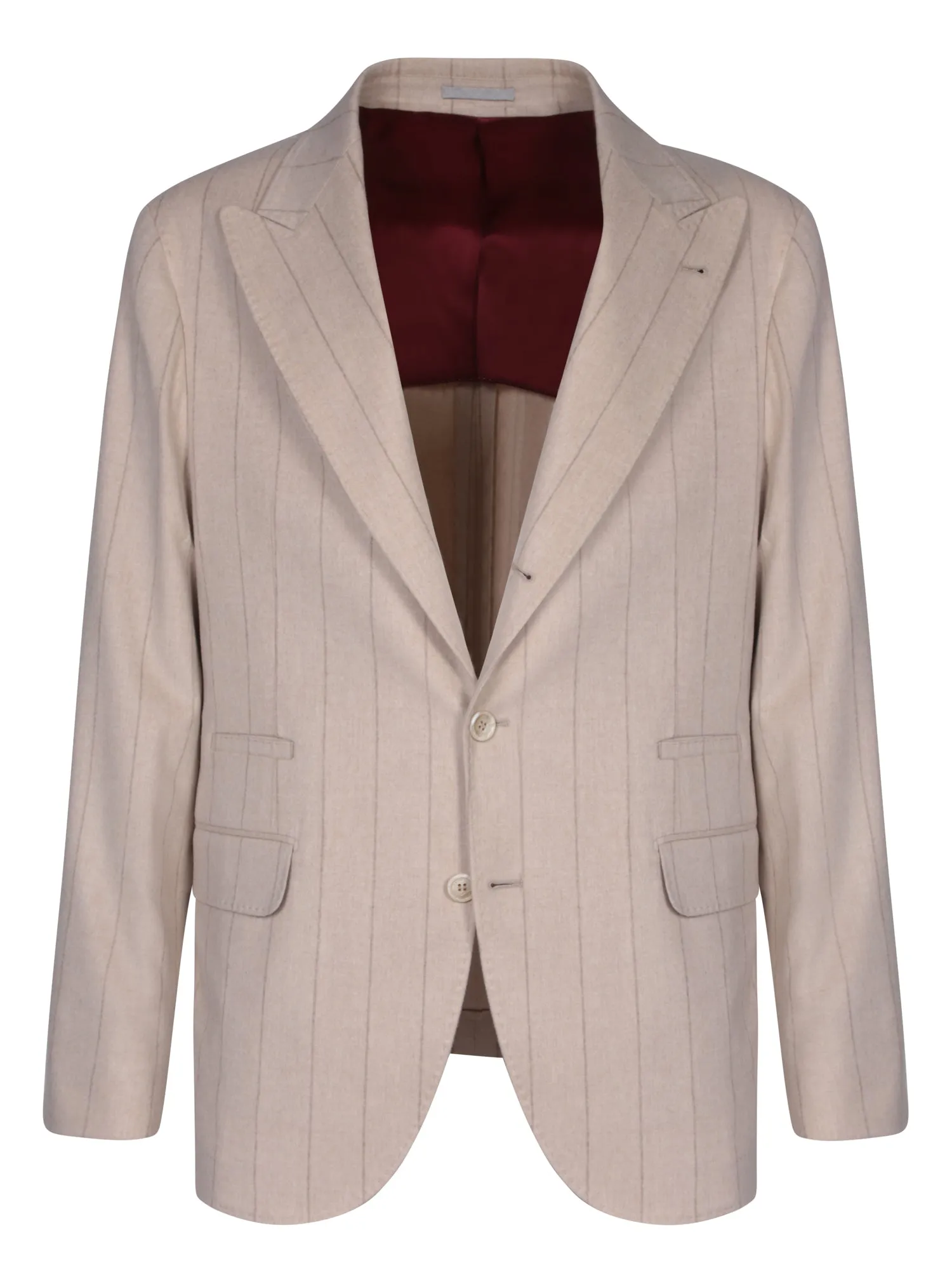 Beige Flannel Jacket