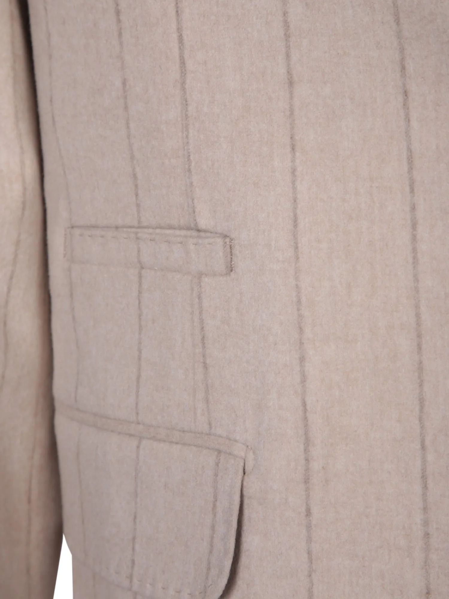 Beige Flannel Jacket